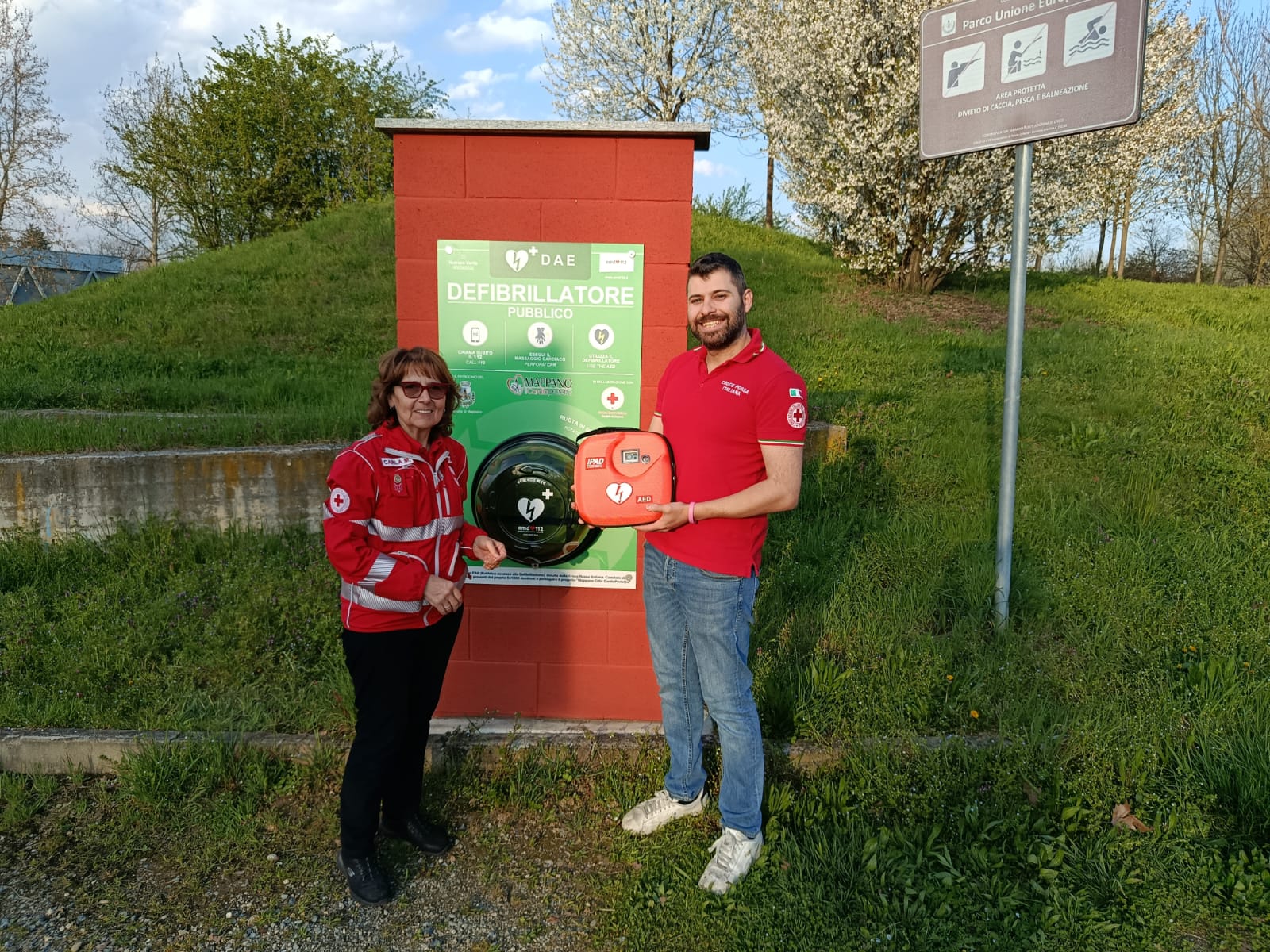 Ripristino DAE parco unione europea